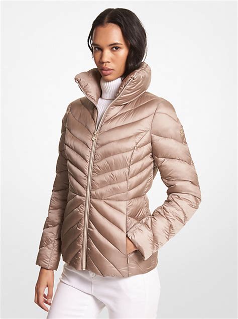 michael kors packable puffer jacket women& 39|michael kors packable nylon anorak.